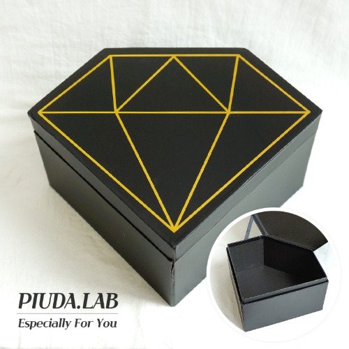 플라워박스 다이아몬드 블랙 대/용돈박스 만들기 재료-피우다랩